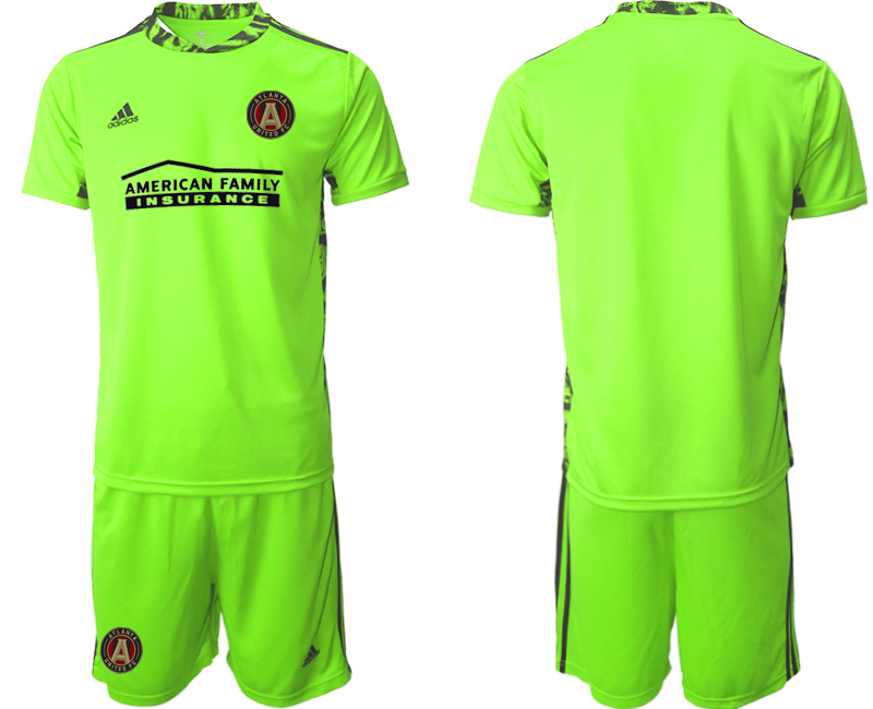 Men 2020-2021 club Atlanta Union fluorescent green goalkeepe Soccer Jerseys